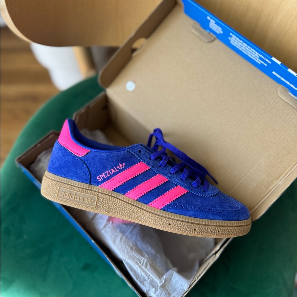 Adidas Spezial Blue and Pink Sneakers